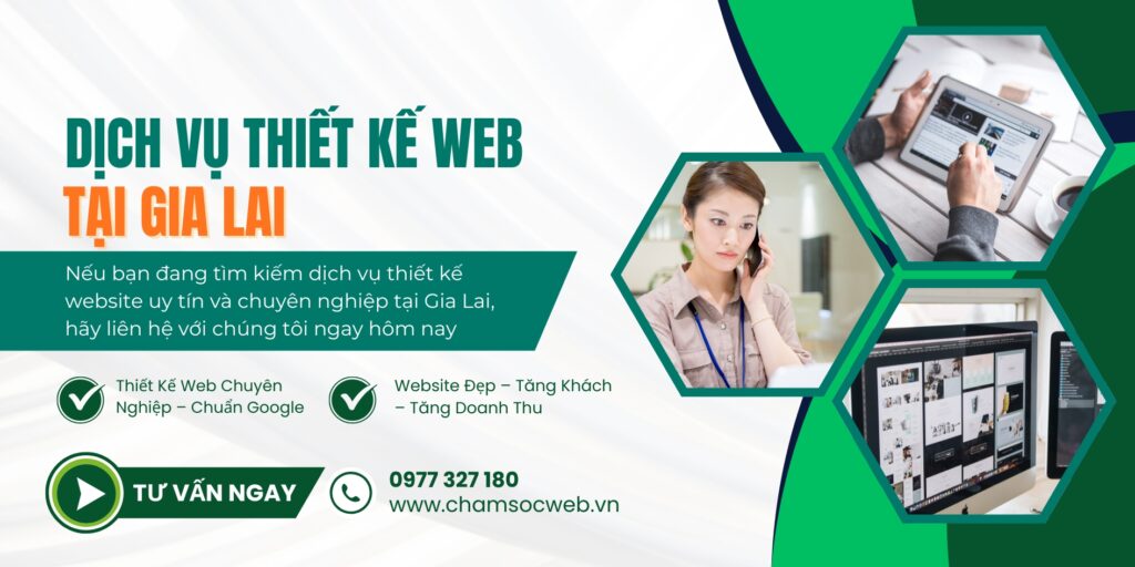 Dịch Vụ Thiết Kế Web Gia Lai Chuyên Nghiệp
